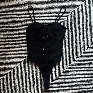 Black Corset Bodysuit